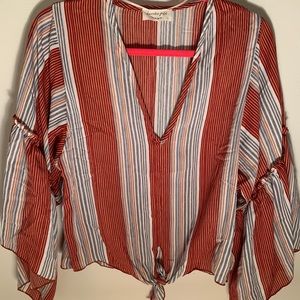 Lavender Field Bell Sleeve Shirt